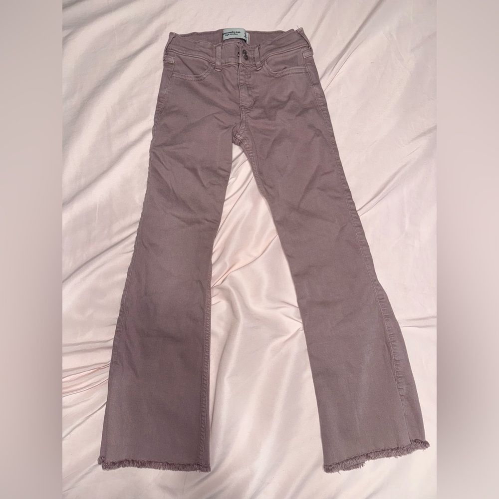 Abercrombie Kids Flare Jeans in Dusty Pink, 5/6 Long